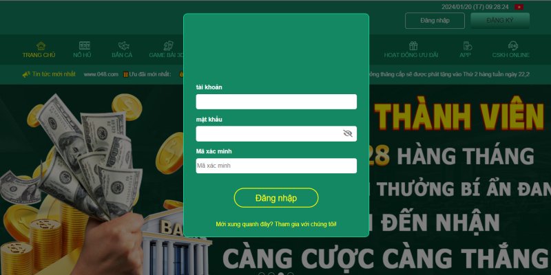 Lưu ý khi đăng nhập tài khoản tại website CWIN