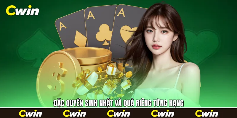 Đặc quyền sinh nhật và quà riêng từng hạng