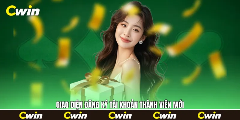 Giao diện đăng ký tài khoản thành viên mới