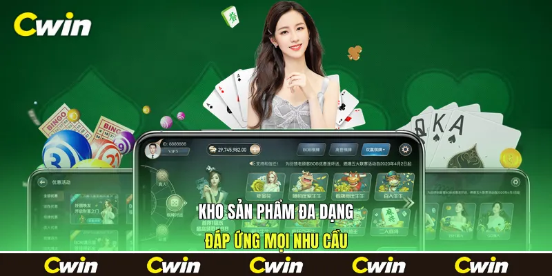 Kho sản phẩm đa dạng đáp ứng mọi nhu cầu